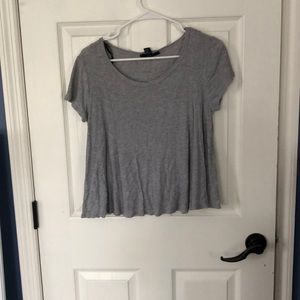 Grey babydoll tee